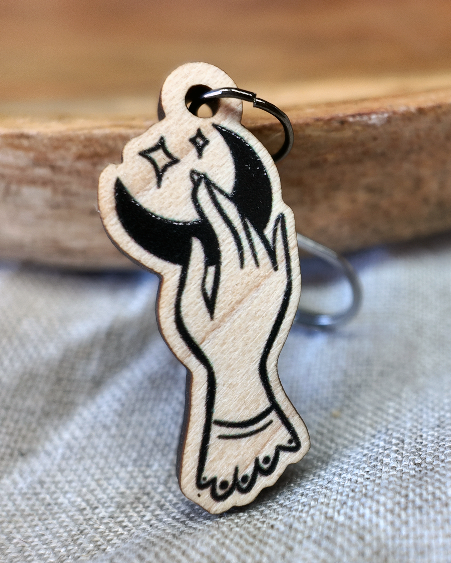 Catching the Moon Stitch Marker