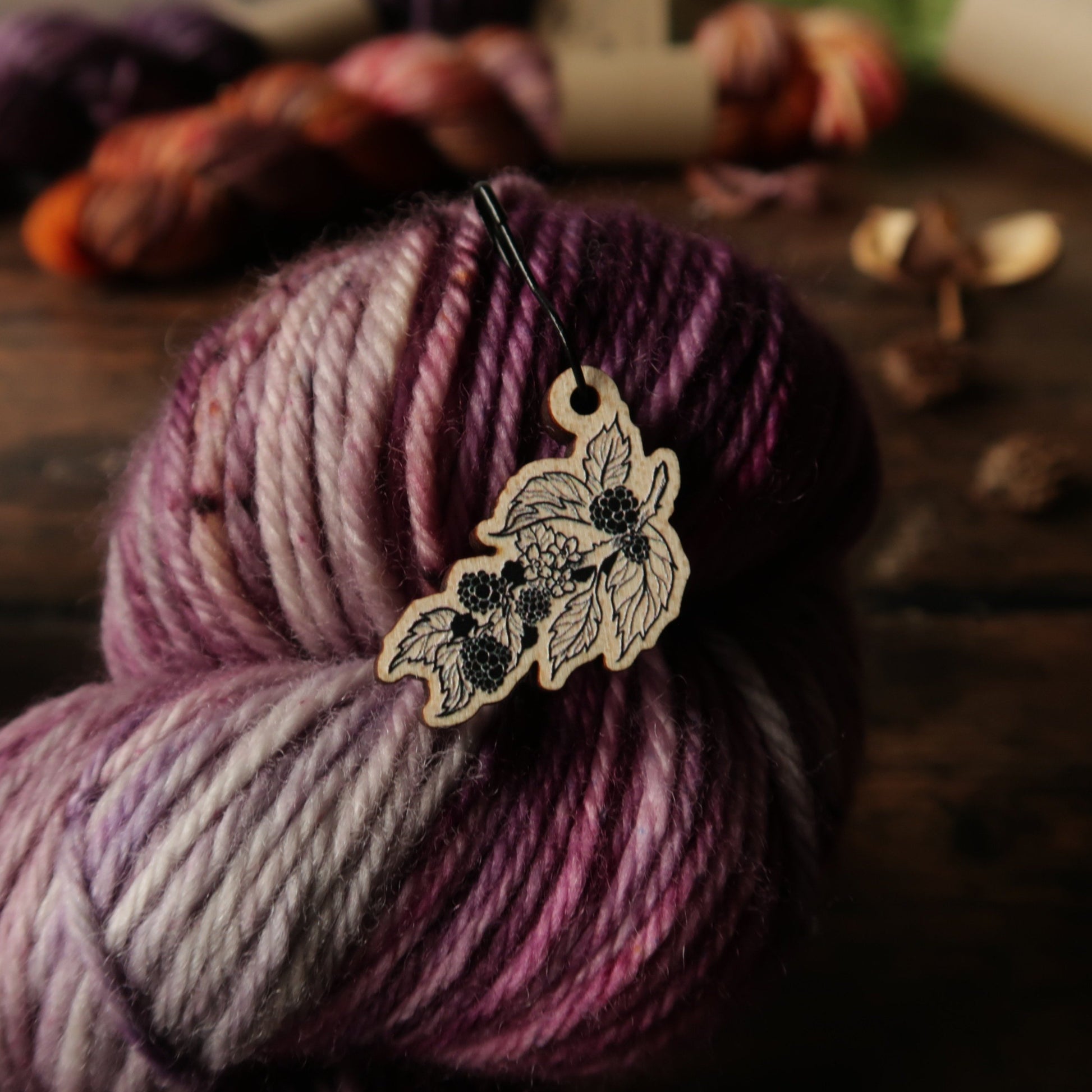 Blackberry Stitch Marker Stitch Marker Woollen Wytch