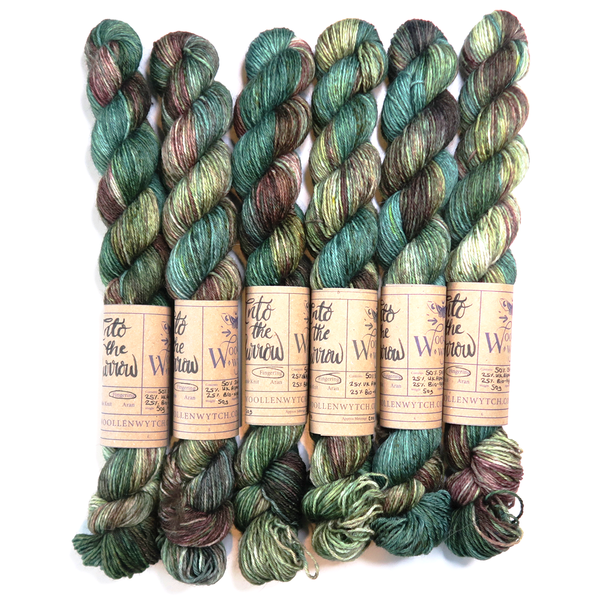 Into the burrow hand dyed sock yarn using british wool by woollen wytch uk bristol