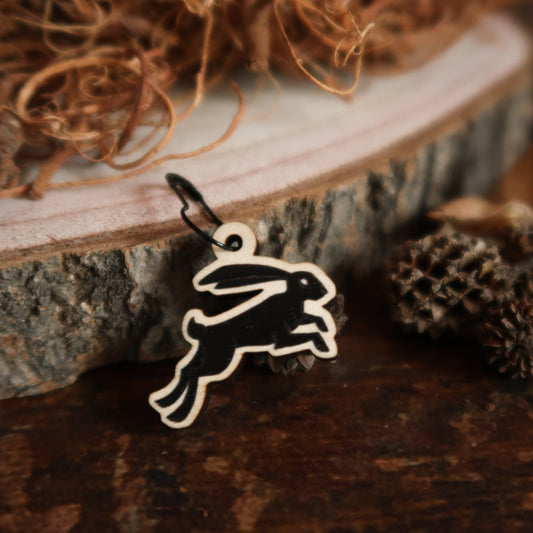 Moon Gazing Hare Stitch Marker Stitch Marker Woollen Wytch