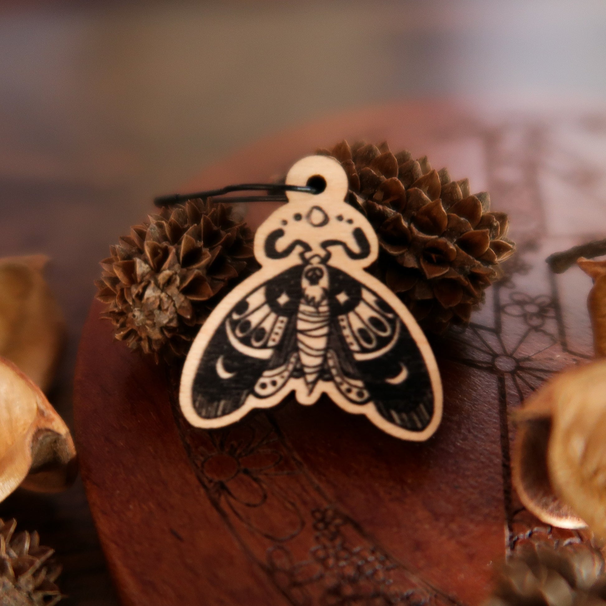 Moth Stitch Marker Stitch Marker Woollen Wytch