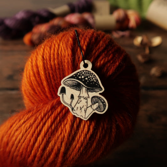 Mushrooms Stitch Marker Stitch Marker Woollen Wytch