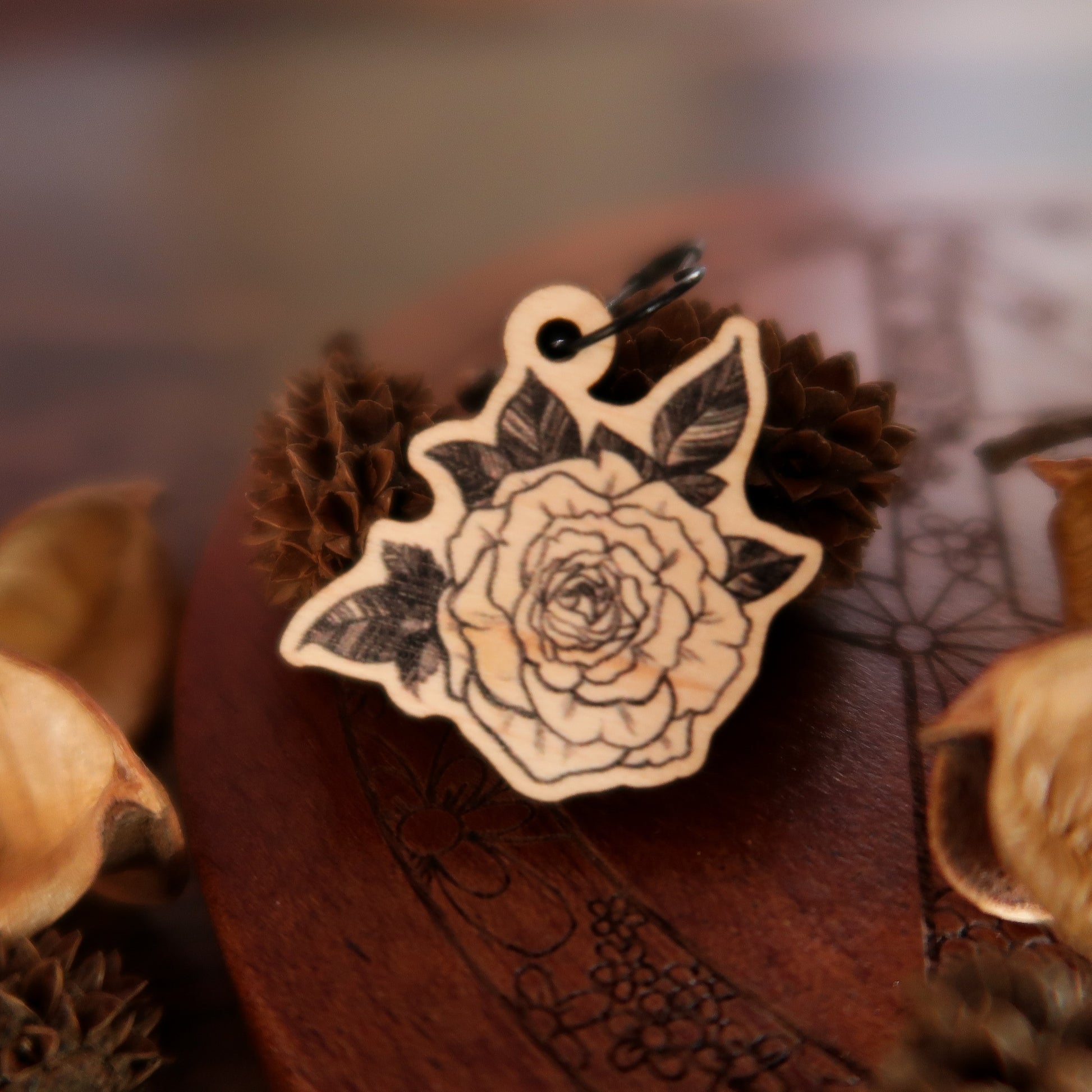 Rose without Thorn Stitch Marker Stitch Marker Woollen Wytch