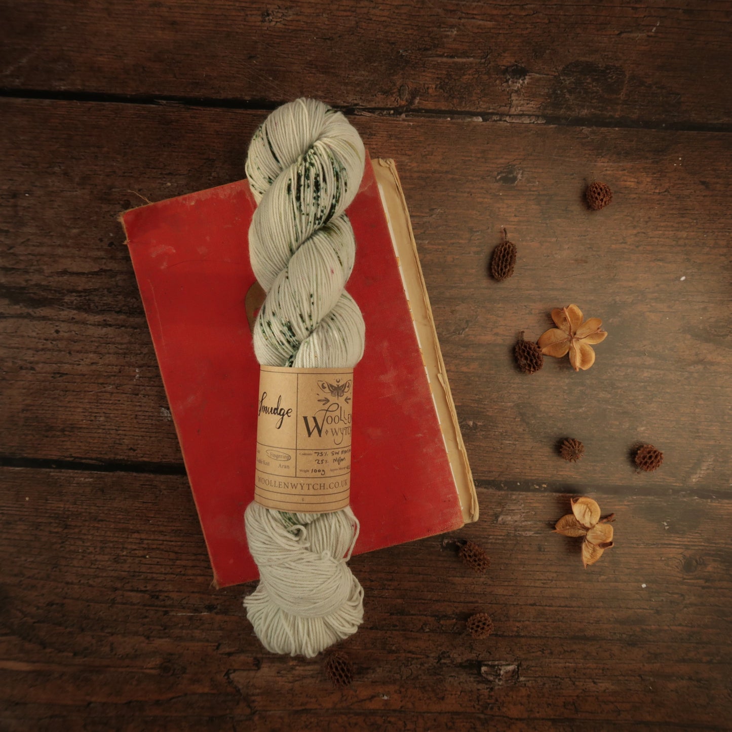 Smudge - Hand dyed Sock/ 4ply Yarn Yarn Woollen Wytch