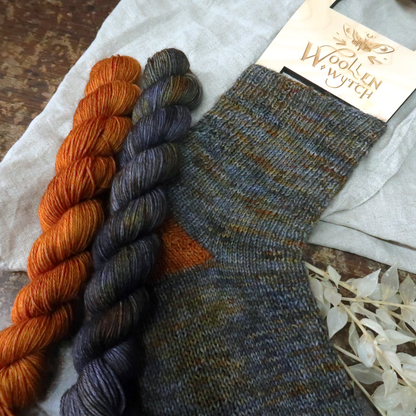 Whispered Harvest Sock set - BFL/ Alpaca/ Bio-Nylon