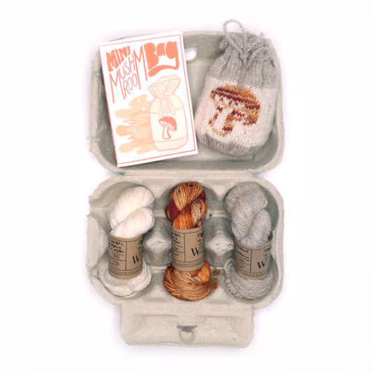 Mini Mushroom Bag Kit - British Yarn Sample Box