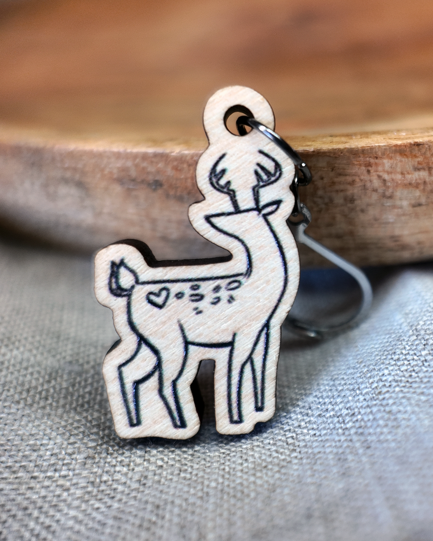 Doe a Deer, a Reindeer Stitch Marker