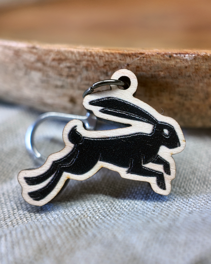 Moon Gazing Hare Stitch Marker