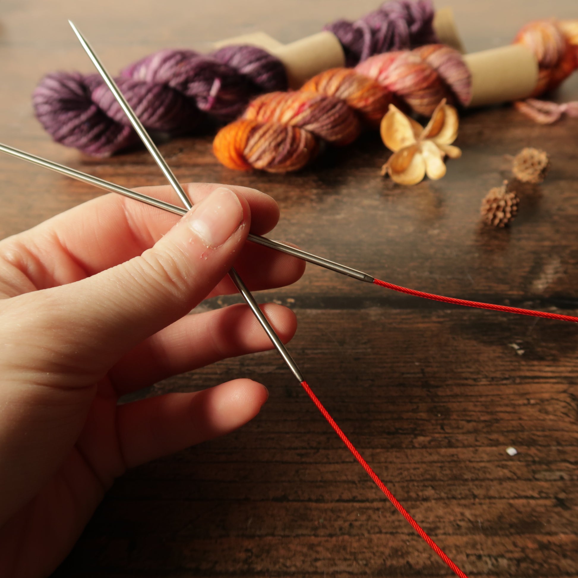 ChiaoGoo Fixed Circular Knitting Needles || 16" (40cm) Cable Knitting Needles ChiaoGoo 