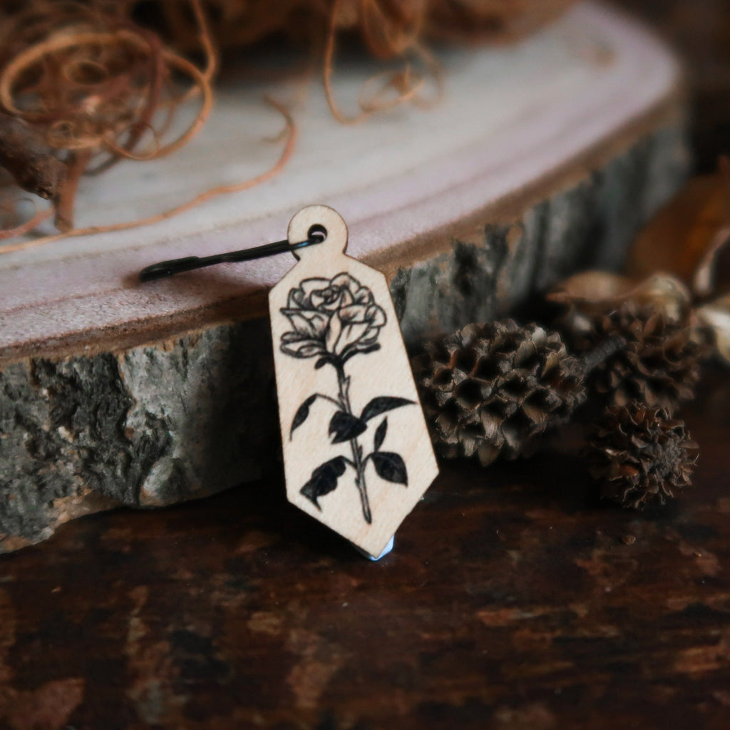 Enchanted Rose Stitch Marker Stitch Marker Woollen Wytch 