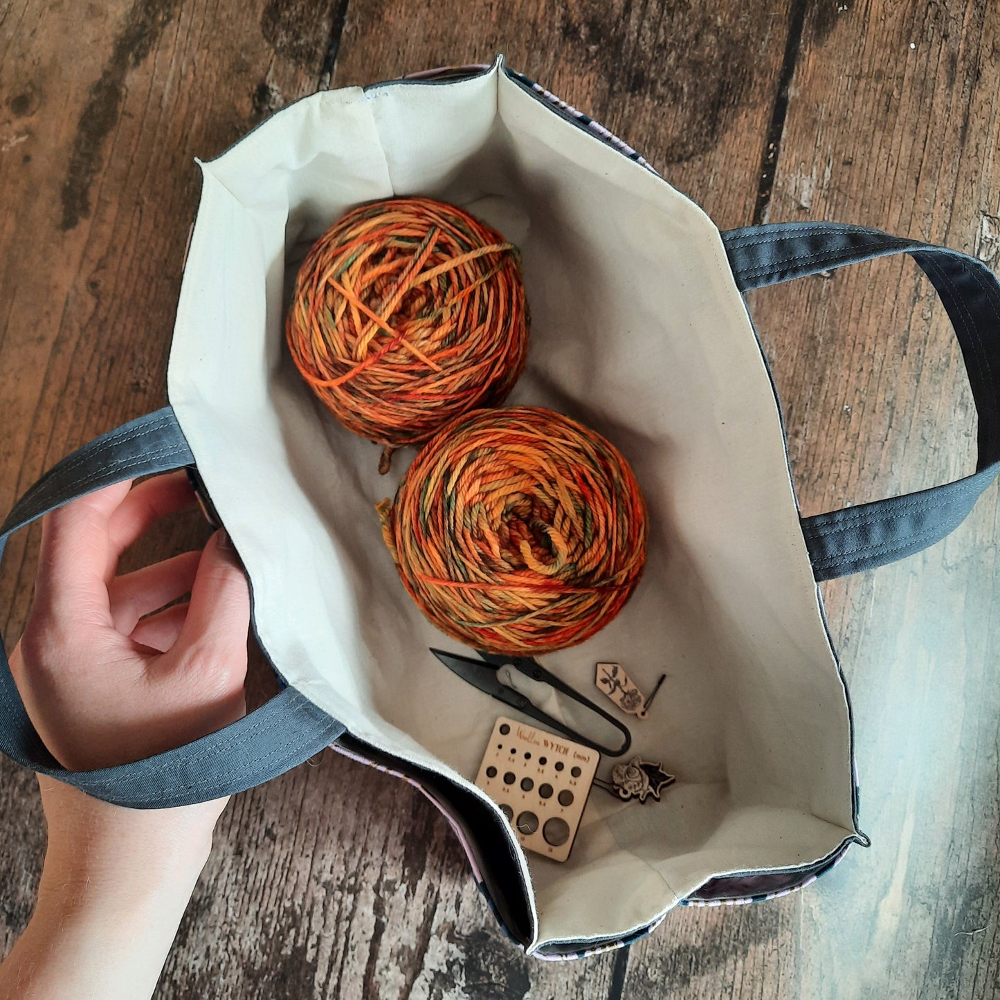 Mustard Tigers - Tool Bag Project Bag Woollen Wytch 