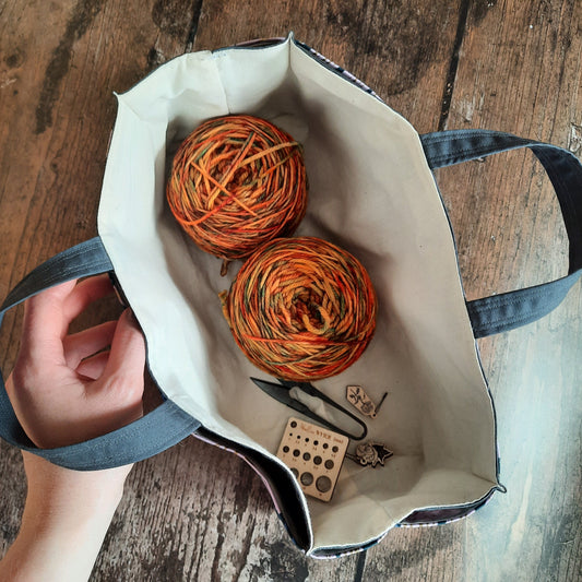 Mustard Tigers - Tool Bag Project Bag Woollen Wytch 